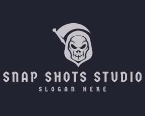 Grim Reaper Skull logo