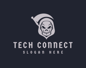Grim Reaper Skull logo