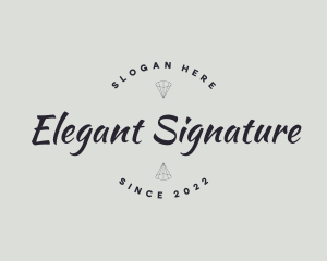 Elegant Cursive Company logo design