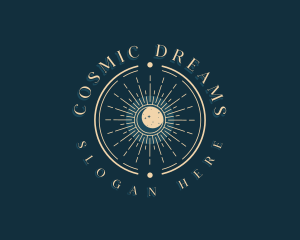 Mystical Cosmic Astrology logo design