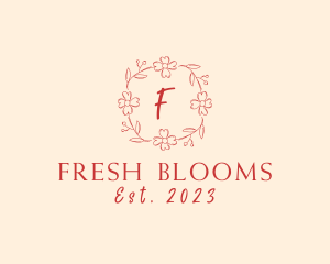 Flower Crown Vine Florist logo design