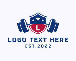 American Fitness Gym Letter logo