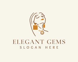 Luxury Woman Jewelry logo design