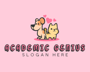 Dog Cat Pet logo design