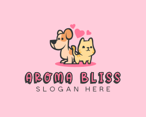 Dog Cat Pet logo design