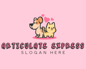 Dog Cat Pet logo design