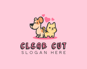 Dog Cat Pet logo design