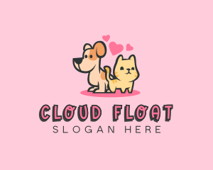 Dog Cat Pet logo design