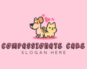 Dog Cat Pet logo design