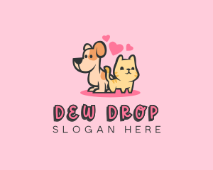 Dog Cat Pet logo design