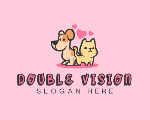 Dog Cat Pet logo design