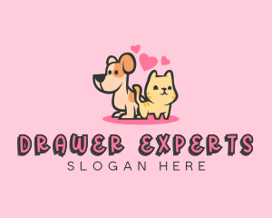 Dog Cat Pet logo design