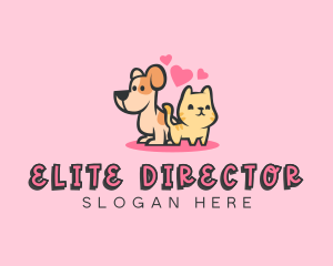 Dog Cat Pet logo design