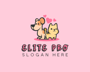 Dog Cat Pet logo design