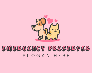 Dog Cat Pet logo design