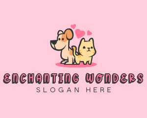 Dog Cat Pet logo design