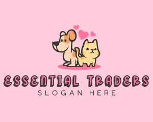 Dog Cat Pet logo design