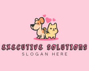 Dog Cat Pet logo design