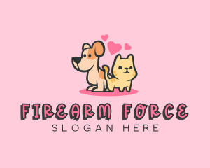 Dog Cat Pet logo design