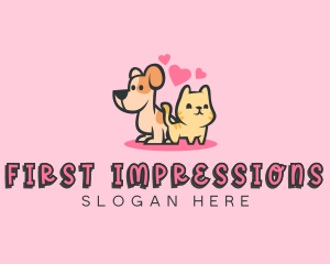 Dog Cat Pet logo design