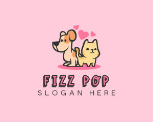 Dog Cat Pet logo design