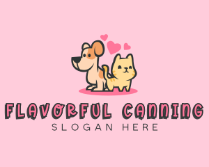 Dog Cat Pet logo design