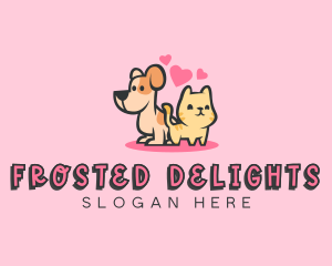 Dog Cat Pet logo design