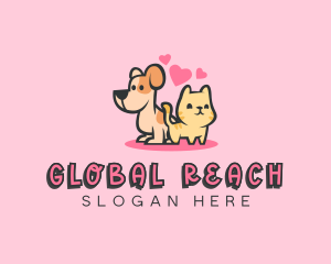 Dog Cat Pet logo design