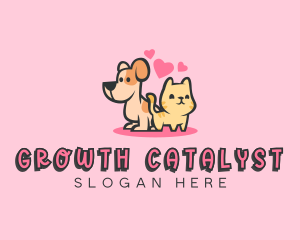 Dog Cat Pet logo design