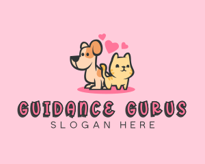 Dog Cat Pet logo design