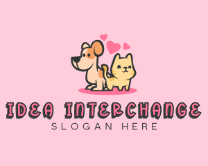 Dog Cat Pet logo design