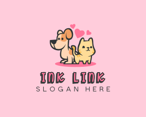 Dog Cat Pet logo design