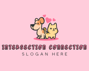 Dog Cat Pet logo design