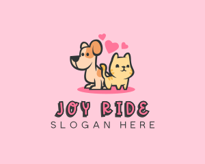 Dog Cat Pet logo design