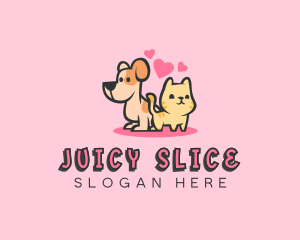 Dog Cat Pet logo design