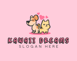 Dog Cat Pet logo design