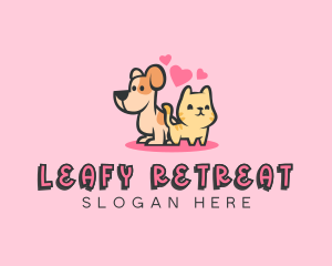 Dog Cat Pet logo design