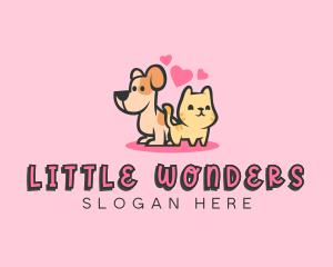 Dog Cat Pet logo design