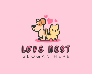 Dog Cat Pet logo design