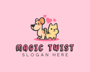 Dog Cat Pet logo design