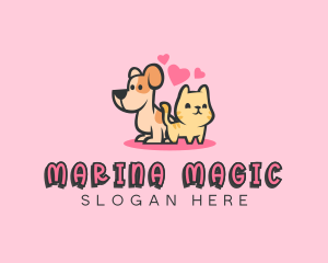 Dog Cat Pet logo design