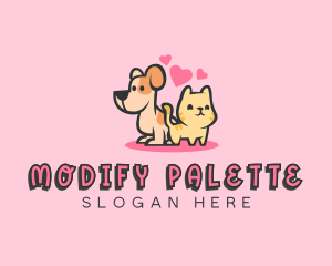 Dog Cat Pet logo design