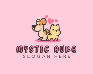 Dog Cat Pet logo design