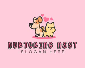 Dog Cat Pet logo design