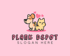 Dog Cat Pet logo design