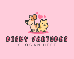 Dog Cat Pet logo design