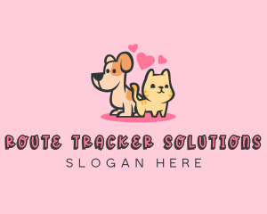 Dog Cat Pet logo design