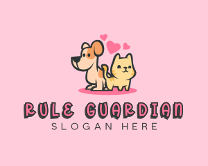 Dog Cat Pet logo design