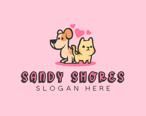 Dog Cat Pet logo design