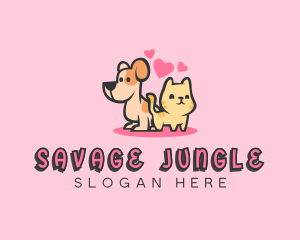 Dog Cat Pet logo design